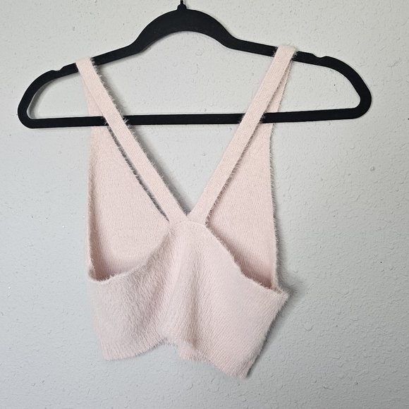 Double Zero Fuzzy Soft Crop Tank Shirts Lot of 2 Pink Size M/L - Picture 10 of 12